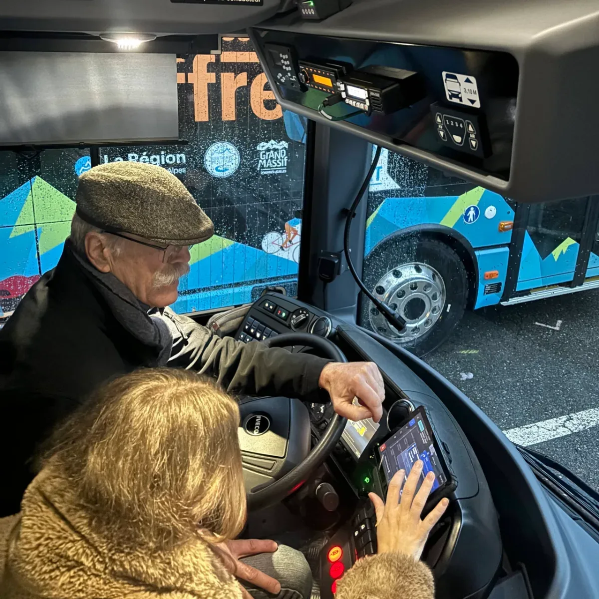 Accompagnement d’un conducteur sur la tablette Geolite