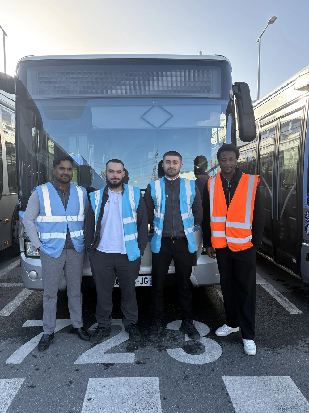 Keolis Grand Paris Vallée de la Marne operations team in the depot offices