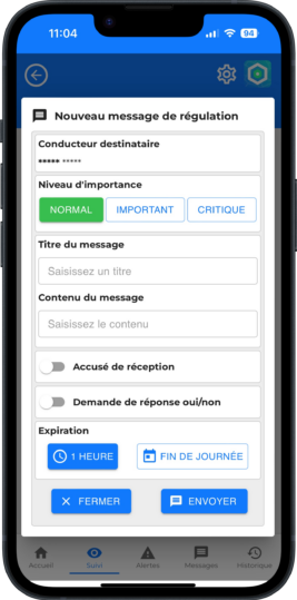 Geowatch - Application de régulation nomade de Geolite