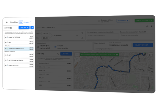 Créer et Planifier pour du transport occasionnel et touristique I