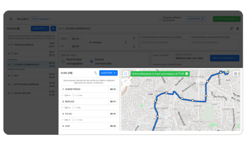 Créer et Planifier pour du transport occasionnel et touristique II